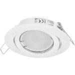 Edo solutions - spot de plafond encastrable daira ip20 rond blanc r�glable edo777298