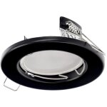 Edo solutions - spot de plafond encastrable murid ip20 rond noir edo777292