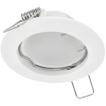 Edo solutions - spot de plafond encastrable ziva ip20 rond blanc edo777307