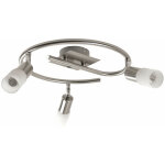 Action - spot de plafond led 9 watts spot mobile verre nickel mat 938803640000