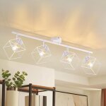 Spot de plafond plafonnier 4 ampoules - spots de plafond e14 plafonnier blanc pivotant � 350� lampe de ...