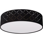 Spot de plafond rond dcor noir poinonnages or lampe de salon blanc globo 15363b