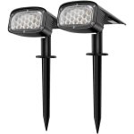 Spot solaire ext�rieur, projecteur solaire 2 - en - 1 installation 3 modes pour chemin patio all�e , ...