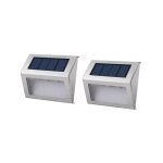 Spot solaire mural ext�rieur �tanche - lumisky - 3 leds blanches - 2 modes d'�clairage