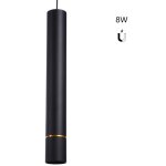 Barcelona led - spot suspendu led sur rail magn�tique 48v - 8w - ligne dor�e - blanc chaud