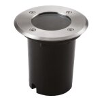 Spot de terrasse - diametre : 120 mm - dcor : acier inoxydable - hauteur encastrement : 104 mm - indice ...
