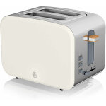 Swan - st14610whtneu grille - pain  fente large 2 tranches design moderne nordic 900w blanc