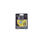 Sta28050 - xj lames de scie sauteuse � tige en bois et m�tal 10 pi�ces - stanley
