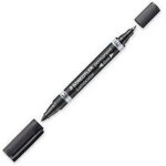 Staedtler lumocolor duo marqueur ind�l�bile pointe fine / ogive noir 1 pi�ce(s)