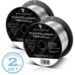 Stahlwerk fil fourr� mig / mag � 0, 8 mm e71t - gs s100 / d100 rouleau de fil 1 kg 2er set