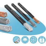 Stahlwerk kit de baguettes de soudage er70s - g3, er307si & er4043si5 2, 5 / 2, 4 x 500 mm chacune 1kg ...