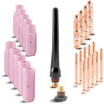 Set de pièces d'usure tig tig 26 pièces accessoires de soudage - stahlwerk Set de pièces d'usure tig tig 26 pièces accessoires de soudage - stahlwerk