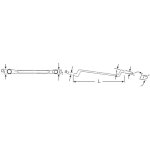 Stahlwille - cl polygonale double 20 20 x 22 mm 300 mm contre - coude profondment