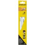 2 lames de scie sabre hcs 240mm sta21182 - xj - stanley