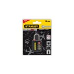Cadenas noir  code approuv tsa stanley