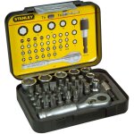 Stanley - coffret 39 embouts 1 / 4 25mm avec douilles et mini cliquet 1 / 4 1 - 13 - 906