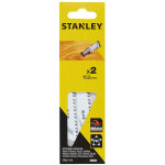 Pack 2 lames de scie sabre 15. 2cm coupe fine et droite sta21172 - xj stanley