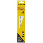 Stanley - pack 2 lames de scie sabre 22. 8cm paisseur et coupe droite sta21232 - xj