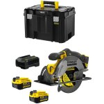 Stanley - scie circulaire fatmax sfmcs500m2t (2 x 4, 0 ah chargeur tstak vi)