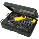 Stanley - tournevis porte - embouts pistolet articul  cliquet - 0 - 63 - 022 - coffret de 24 embouts ...