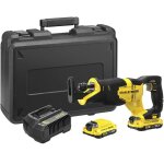 Stanley - v20 scie sabre lithium - lithium 18v - 2 batteries 2ah fatmax - sfmcs300d2k - qw