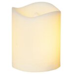 Star trading - bougie flame candle, lumi�re fun�raire, blanc, ext�rieur, led, minuterie, jaune, scintillement, ...