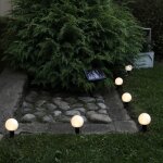 Trading guirlande lumineuse solaire globe, solaire, led, blanc chaud, capteur crpusculaire, 5 mtres ...