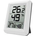 Station m�t�o sans fil int�rieur / ext�rieur avec capteur ext�rieur, petit thermom�tre hygrom�tre num�rique. ...