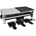Steba multi raclette rc 108, pierre naturelle & fonte d'aluminium, surface de grill 50 x 25 cm