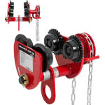 Steinberg systems - suspension � rouleaux - 1 000 kg - plage de bride 77 - 133 mm - avec cha�ne