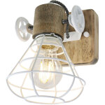 Steinhauer - applique rtro salon clairage bois spot cage luminaire rglable 1578w