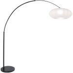 Lampadaire lampadaire arc lampe de salon m�tal soie h 230 cm