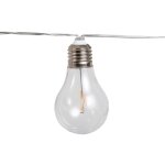 Stella guirlande lumineuse d'intrieur et d'extrieur. 10 ampoules led  lumire chaude avec charge solaire ...
