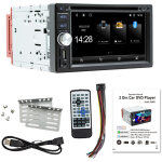 St�r�o de voiture double din, lecteur dvd de voiture � �cran tactile de 6, 2 pouces, avec carplay, auto, ...