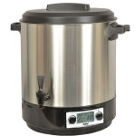 Strilisateur de bocaux lectrique cuve inox avec cran lcd robinet et minuteur 31l 2000w - robby - steri ...