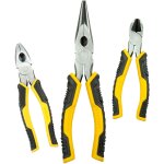 Stanley - stht0 - 75094 lot de 3 pinces coupantes universelles controlgrip  long bec