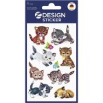 Sticker 4346 katzen 3 bogen