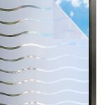 Stickers pour fenetre rayure film vitre anti uv film de protection fenetre45x100cm