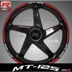 Stickers de jantes ly84 yamaha mt - 125 blancrouge - pack compatible avec 2 roues - run - r