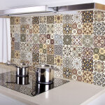 Sticker mural carrelage adh�sif cuisine salle de bain - 24 stickers carrelages azulejos javierna - 24stickers1 ...