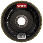 Stier - disques abrasifs � lamelles en nylon 125 x 18 x 22, 23 mm, grain moyen 5 pi�ces