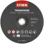 Stier - disques � tron�onner acier, 230 x 1, 9 x 22, 23, forme 42, � moyeu d�port�, 25 pi�ces 25 pi�ces ...
