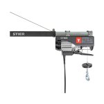 Stier - palan de traction � c�ble �lectrique 500kg, 1000w, hauteur de levage: 12m, ip54, acier massif, ...