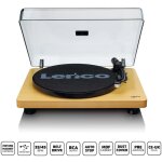 Stl lenco l - 30 wood - tourne - disque entra�n� par courroie - 33, 45 tr / min - 30 cm (l - 30wd)