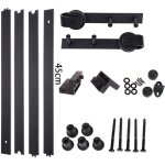 Stoex 1. 8m quincaillerie kit de rail suspendu porte coulissante, ensemble industriel hardware kit pour ...