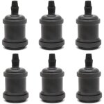 Stoex lot de 6 vintage led lighting e27 edison douille ampoule support de lampe suspension plafonnier ...