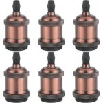 Stoex lot de 6 vintage led lighting e27 edison douille ampoule support de lampe suspension plafonnier ...