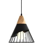 Stoex - lampe � suspension r�tro suspension luminaire e27 en forme de cage en m�tal suspension lustre ...