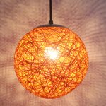 Stoex orange rétro suspension luminaire en rotin globe rond 15cm , lustre abat - jour diy lampe plafond ... Stoex orange rétro suspension luminaire en rotin globe rond 15cm , lustre abat - jour diy lampe plafond ...