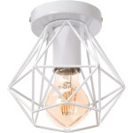 Stoex plafonnier industrielle cage en m�tal fer forge, retro suspension luminaire lustre style vintage ...